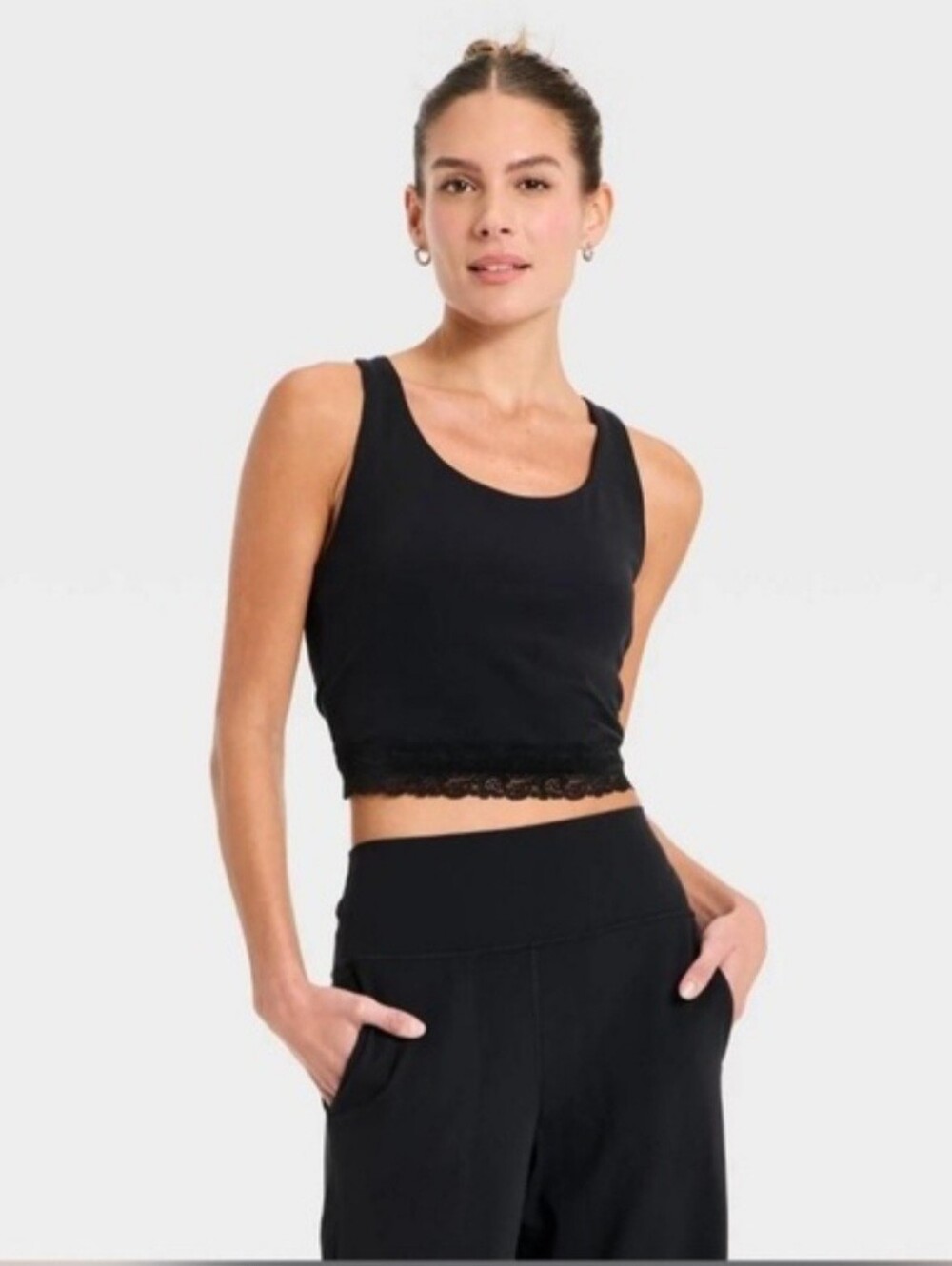 Women's Everyday Soft Lace Trim Racerback 'Tank Top - All In Motion